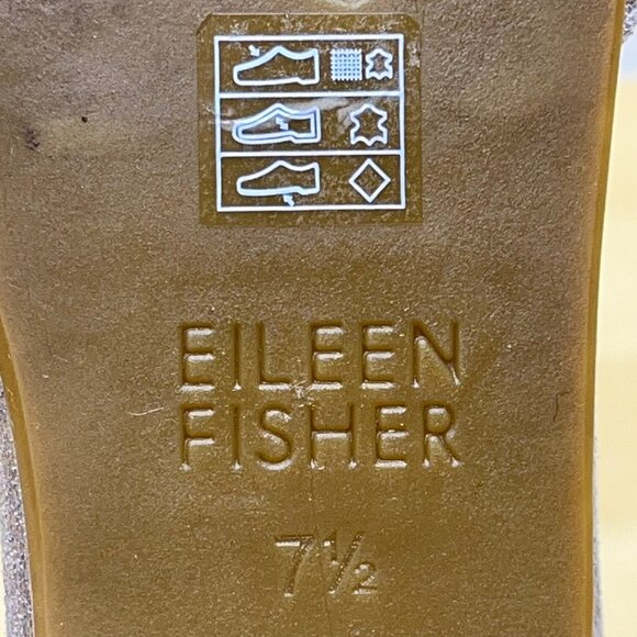 Eileen Fisher Womens Metallic Gray Ankle Strap DOrsay Flats Shoes Size 7.5 - Picture 8 of 8